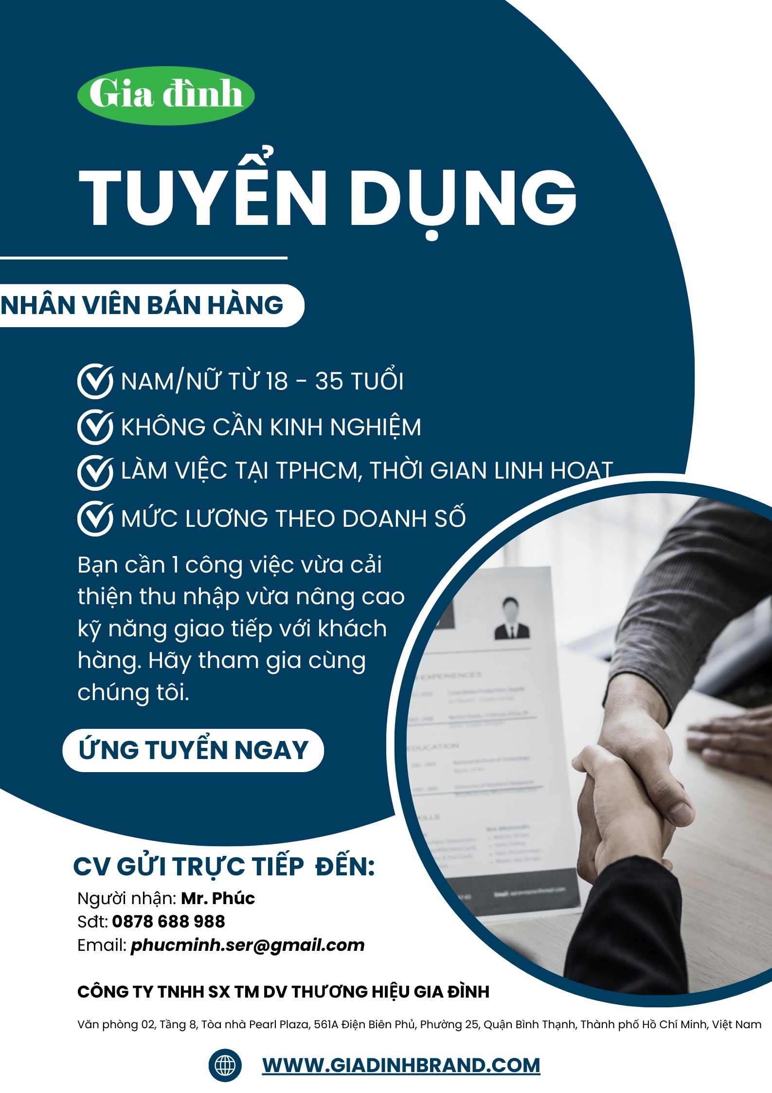 Tuyển dụng Nhân Viên Bán Hàng